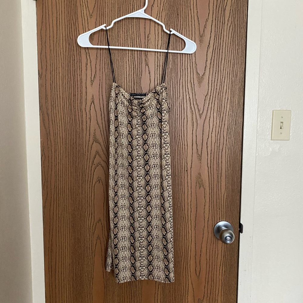 snakeskin skip dress
